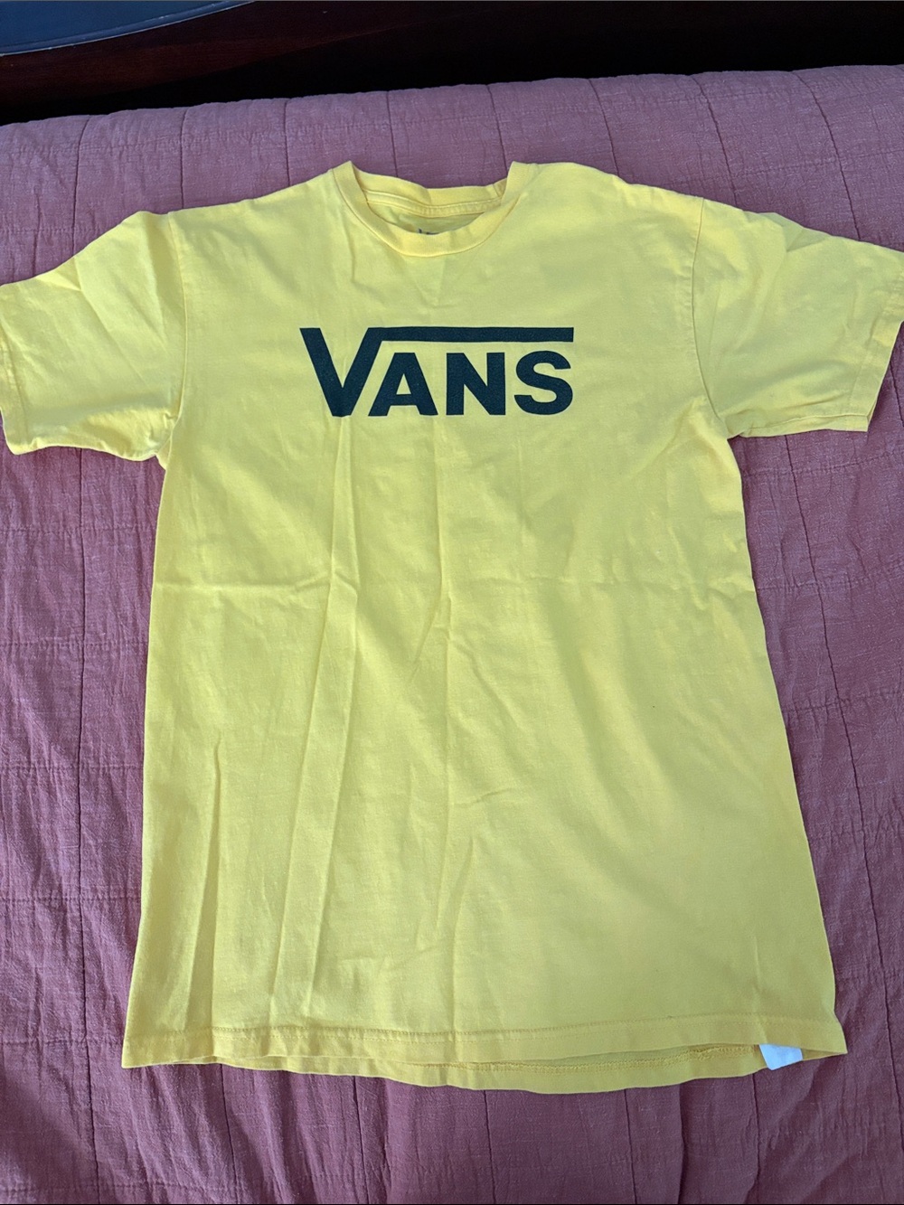Vans Yellow T-Shirt with Black Logo
